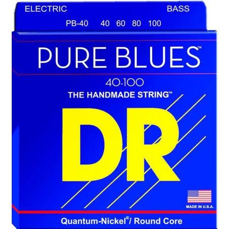 Cuerdas Bajo DR Strings Pure Blues PB-40 Long Scale 40-100 Light Light