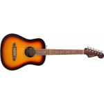 Fender California Standard Redondo Mini 3 Tone Sunburst Guitarra Acústica con Funda