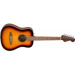 Fender California Standard Redondo Mini 3 Tone Sunburst Guitarra Acústica con Funda