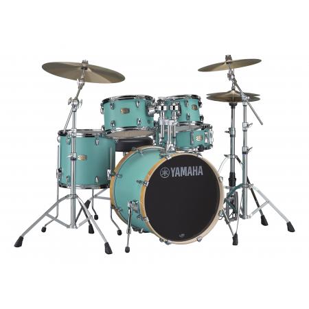 Baterías Acústicas Yamaha Yamaha Stage Custom Birch Studio Matte Surf Green + HW780