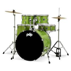 Batería Acústica Pdp By DW Center Stage Batería Completa Electric Green Sparkle