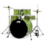 Pdp By DW Center Stage Batería Completa Electric Green Sparkle