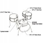 Tama LJK48H4-HLB Club Jam 4pc + Meinl Set de Platos