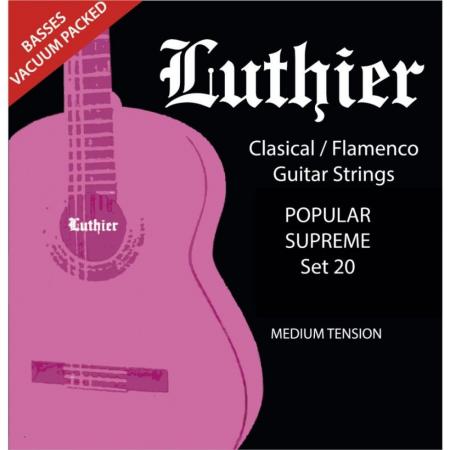 Cuerdas de guitarra Luthier LU20 Cuerdas Guitarra Clásica