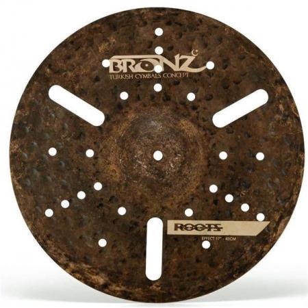 Platos de batería Bronz Effect 17" B20 drilled  Roots Formula Series