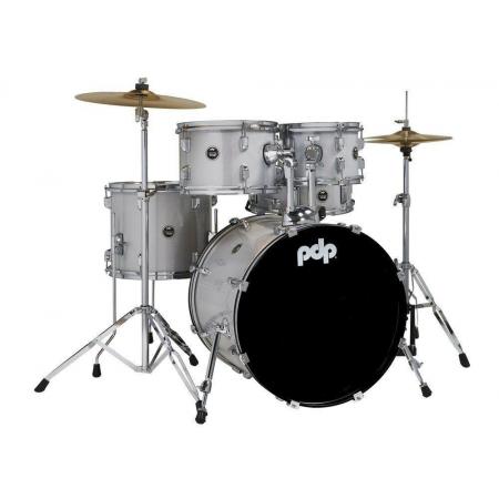 Batería Acústica DW PDP Centerstage Studio Diamond White Sparkle