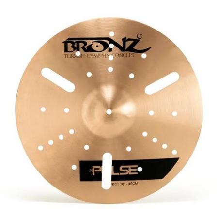 Platos de batería Bronz Effect 14" B20 drilled Pulse Series