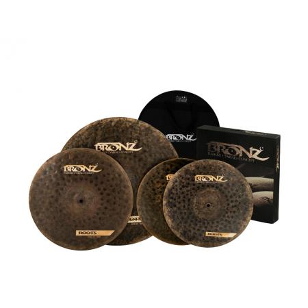 Platos de batería Bronz Set de platos Roots Series + Funda 14/16/20