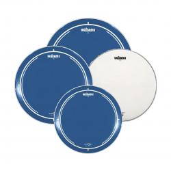Parches para batería Williams Set Target Blue Fusion + Caja WC1-14