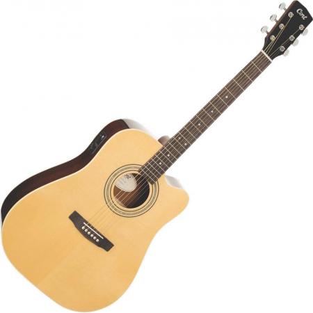 Guitarras Electroacústicas Cort Cort AD-RWCE NAT Guitarra Electroacústica Natural con funda
