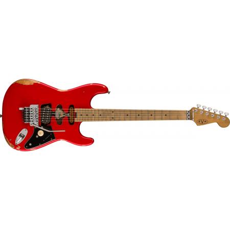 Guitarras Eléctricas Fender EVH Frankenstein Relic, diapasón de arce, rojo
