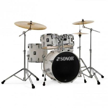 Batería Acústica Sonor Set Aq1 Studio Piano White