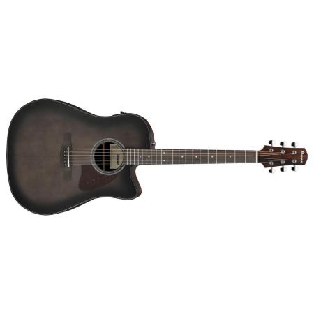 Guitarras Electroacústicas Ibanez Ibanez AAD70CE-TBN Guitarra Electroacústica Transparent Charcoal Burst Low Gloss