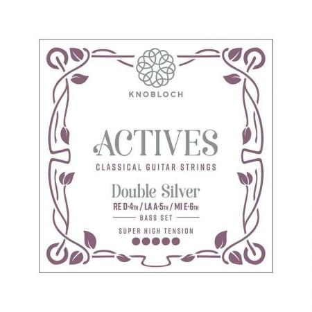 Cuerdas Guitarra Clásica Knobloch Act. Double Silver 600ADS juego de bajos Super High para las gamas C.X, Q.Z y S.N