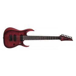 Guitarras Eléctricas Ibanez Ibanez RGD721FA-WUF Guitarra Eléctrica 7 cuerdas Stained Wine Red Burst Flat