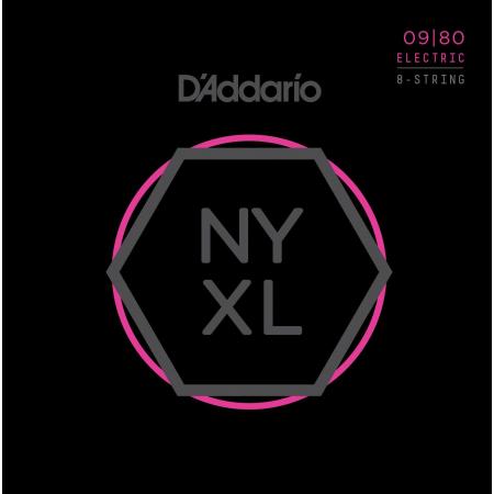 Cuerdas de Guitarra Eléctrica Daddario NYXL0980 electric 8 cuerdas [09-80]