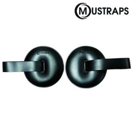 Otros accesorios Mustraps Correa para platos de Piel de Vacuno grueso negra