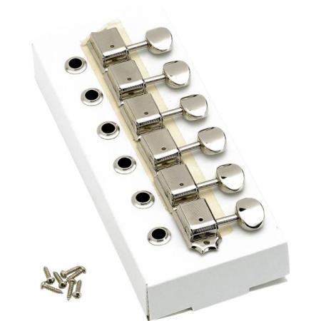 Clavijero Guitarra Fender American Vintage Stratocaster/Telecaster Tuning Machines Left-Handed (Nickel) (6)