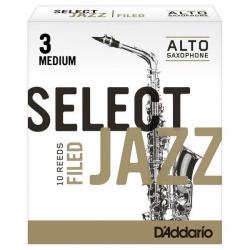 Cañas para  instrumento de viento CAÑA RICO SELECT JAZZ FILED SAXO ALTO 10BX 3M