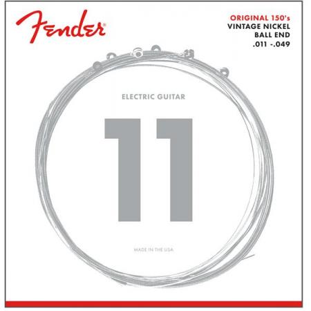Cuerdas de Guitarra Eléctrica Fender 150M Pure Nikel Electric String