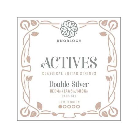 Cuerdas Guitarra Clásica Knobloch Act. Double Silver 200ADS juego de bajos Low para las gamas Q.Z y S.N