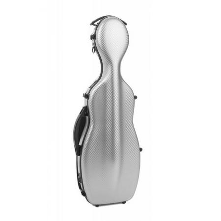 Fundas y estuches de arco Estuche de violín Artist Dynamic Rocket con bolsa para partituras 4/4 Aluminio Cepillado