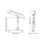 Tama MS736LBK Low Boom Soporte Micro Negro