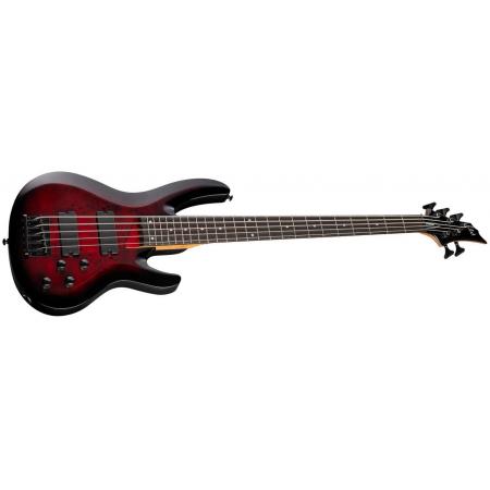 Bajos Eléctricos LTD ESP LTD B-205DX Bajo Eléctrico de 5 cuerdas Red Burst