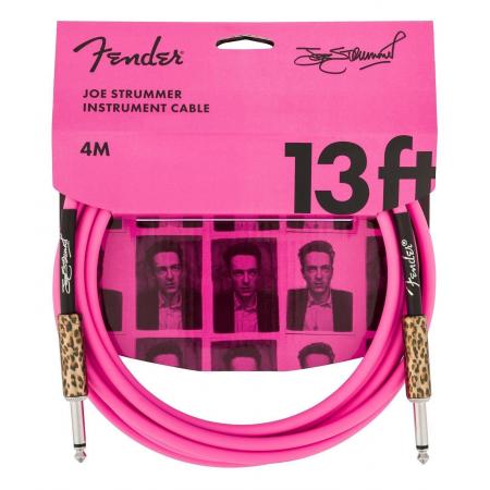 Cables de guitarra Fender 13' Inst Cbl Strummer Pnk Leopard Cable Guitarra
