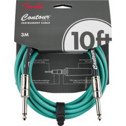Cables de guitarra Fender Contour 3M Sherwood Green Cable de Guitarra