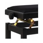 Stagg PB06G BKM VBK Banqueta piano Negra