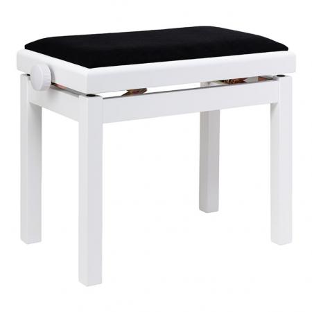 Banquetas para teclado Stagg PB06G WHM VBK Banqueta de Piano Blanca / Negra