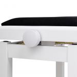 Stagg PB06G WHM VBK Banqueta de Piano Blanca   Negra