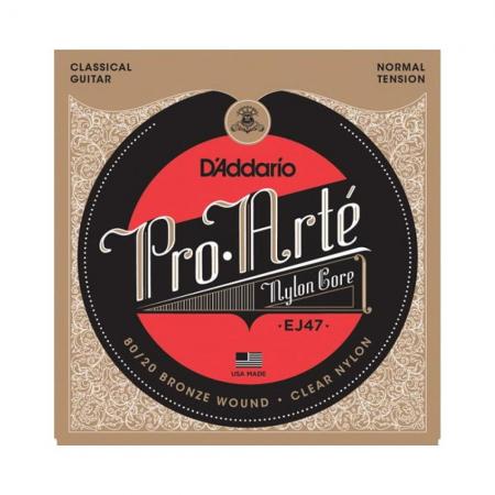 Cuerdas Guitarra Clásica D'Addario EJ47 80/20 Bronze Pro-Arte Nylon Cuerdas Guitarra Clásica