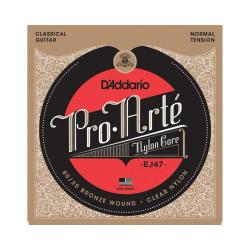 Cuerdas Guitarra Clásica D'Addario EJ47 80/20 Bronze Pro-Arte Nylon Cuerdas Guitarra Clásica