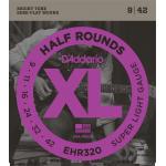 Daddario EHR320 - 1 2rounds [09-42] Cuerdas Guitarra Eléctrica