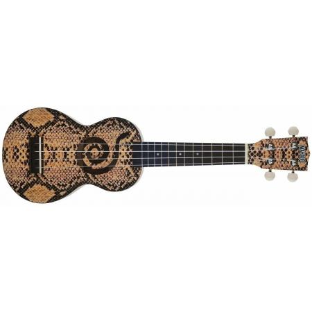 Ukeleles Custom Mahalo MA1PY Art II Series Python con funda Ukelele Soprano