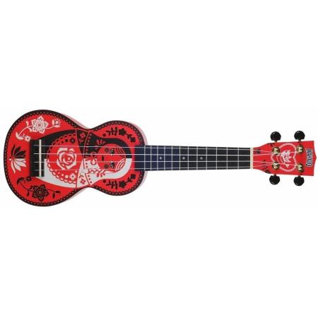 Ukeleles Custom Mahalo MA1RD Art Series Russian Doll con funda Ukelele soprano
