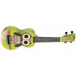 Mahalo MA1WL Art Series Owl con funda Ukelele Soprano