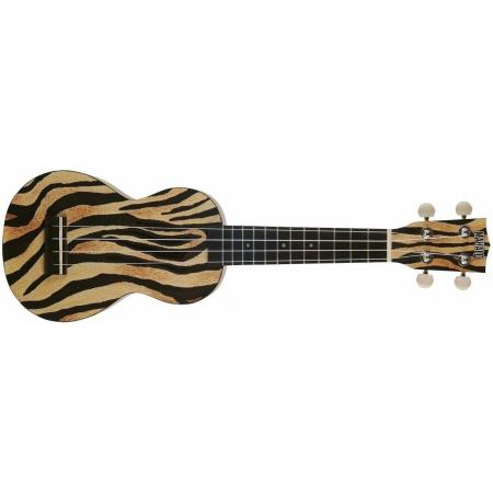 Ukeleles Custom Mahalo MA1ZE Art II Series Zebra con funda Ukelele Soprano