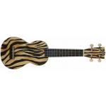 Mahalo MA1ZE Art II Series Zebra con funda Ukelele Soprano