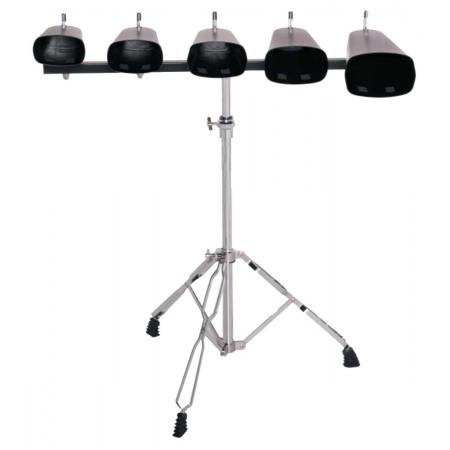 Cencerros Jinbao JBCB05 Juego 5 cencerros metal con soporte