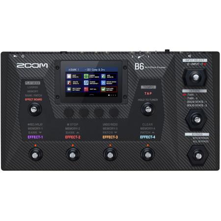 Pedaleras Zoom B6 Pedalera Multiefectos para Bajo