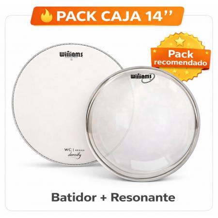 Parches para batería Pack Parche Caja 14" Williams Density + Resonante