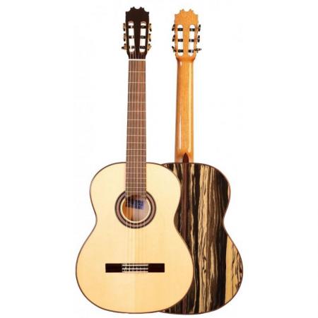 Guitarras Flamencas José Rincón MF7 Guitarra Flamenca Ebano Blanco y Tapa Maciza Abeto