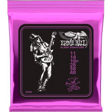Cuerdas de Guitarra Eléctrica Ernie Ball Slash Signature 11-48 Juego Cuerdas Guitarra Eléctrica