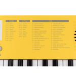 Medeli MK1 YE Teclado 37 teclas Amarillo