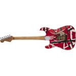 EVH Striped Series Frankie Red Black White Relic Guitarra Eléctrica