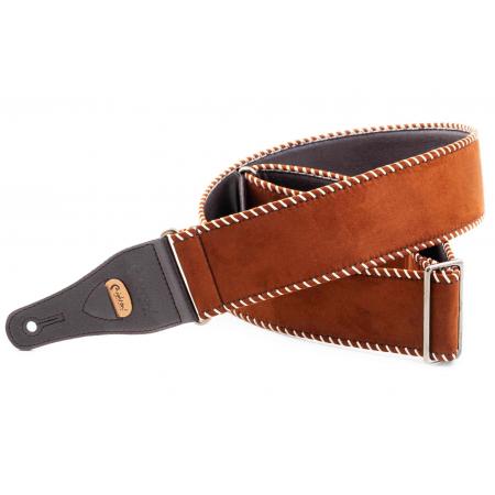 Correas Righton YEEHAW-LIGHT-BR Correa de Guitarra Marrón Claro Serie Standard Plus Vintage