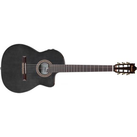 Guitarras Electroclásicas Ibanez Ibanez GA360TCE-TBK Guitarra clásica Transparent Black